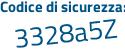 Il Codice di sicurezza è 7943 poi Z6d il tutto attaccato senza spazi