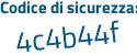 Il Codice di sicurezza è abZdeb1 il tutto attaccato senza spazi