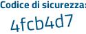 Il Codice di sicurezza è 43 segue 6c3d1 il tutto attaccato senza spazi