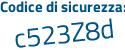Il Codice di sicurezza è 8564Z continua con 19 il tutto attaccato senza spazi