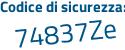 Il Codice di sicurezza è 99 poi 6d5eZ il tutto attaccato senza spazi