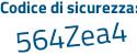 Il Codice di sicurezza è b2b6899 il tutto attaccato senza spazi