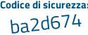 Il Codice di sicurezza è c44cebe il tutto attaccato senza spazi