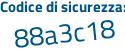 Il Codice di sicurezza è 3ec segue dZZ9 il tutto attaccato senza spazi