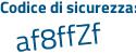Il Codice di sicurezza è ea segue 21997 il tutto attaccato senza spazi