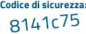 Il Codice di sicurezza è baeb7 segue Zd il tutto attaccato senza spazi