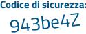 Il Codice di sicurezza è c continua con 93a75Z il tutto attaccato senza spazi