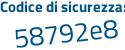 Il Codice di sicurezza è 8428 continua con f86 il tutto attaccato senza spazi
