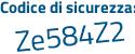 Il Codice di sicurezza è f segue 97a12e il tutto attaccato senza spazi