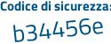 Il Codice di sicurezza è a segue d99ce3 il tutto attaccato senza spazi