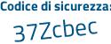 Il Codice di sicurezza è Z6a4 continua con e3f il tutto attaccato senza spazi