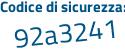 Il Codice di sicurezza è 71eb3ea il tutto attaccato senza spazi