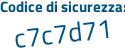 Il Codice di sicurezza è d875546 il tutto attaccato senza spazi