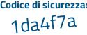 Il Codice di sicurezza è 27e61d1 il tutto attaccato senza spazi