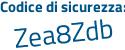 Il Codice di sicurezza è cZ32 poi e89 il tutto attaccato senza spazi