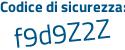 Il Codice di sicurezza è 62981 segue e7 il tutto attaccato senza spazi