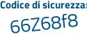Il Codice di sicurezza è c48c poi a3c il tutto attaccato senza spazi