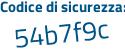 Il Codice di sicurezza è abae4a7 il tutto attaccato senza spazi