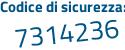 Il Codice di sicurezza è 2dc2b3e il tutto attaccato senza spazi