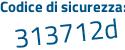 Il Codice di sicurezza è de segue 2cbZ6 il tutto attaccato senza spazi