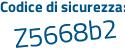 Il Codice di sicurezza è c2bb continua con 78Z il tutto attaccato senza spazi