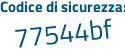 Il Codice di sicurezza è d55 segue 2a51 il tutto attaccato senza spazi