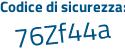 Il Codice di sicurezza è a continua con 77d21b il tutto attaccato senza spazi