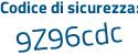 Il Codice di sicurezza è 8Z65 poi e21 il tutto attaccato senza spazi