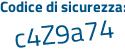 Il Codice di sicurezza è 1b poi 697d9 il tutto attaccato senza spazi