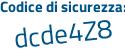 Il Codice di sicurezza è 3f47 continua con 42f il tutto attaccato senza spazi