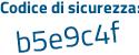 Il Codice di sicurezza è a736312 il tutto attaccato senza spazi