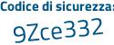 Il Codice di sicurezza è 963 poi d994 il tutto attaccato senza spazi