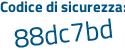 Il Codice di sicurezza è f4849ff il tutto attaccato senza spazi