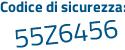 Il Codice di sicurezza è 5 continua con 376d17 il tutto attaccato senza spazi