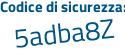 Il Codice di sicurezza è 37612a6 il tutto attaccato senza spazi