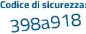 Il Codice di sicurezza è 6b59 continua con cZZ il tutto attaccato senza spazi