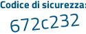 Il Codice di sicurezza è Z17 continua con 85a5 il tutto attaccato senza spazi
