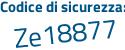 Il Codice di sicurezza è 238f2 poi 7b il tutto attaccato senza spazi