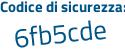 Il Codice di sicurezza è acc3793 il tutto attaccato senza spazi