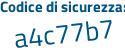 Il Codice di sicurezza è 6ef7d continua con 2Z il tutto attaccato senza spazi