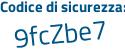 Il Codice di sicurezza è ecea continua con Ze2 il tutto attaccato senza spazi