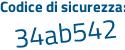Il Codice di sicurezza è 6 poi 27b459 il tutto attaccato senza spazi