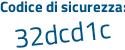 Il Codice di sicurezza è cf87a92 il tutto attaccato senza spazi