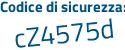 Il Codice di sicurezza è e753 continua con b6e il tutto attaccato senza spazi