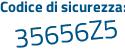 Il Codice di sicurezza è 1ZZd1 segue 9d il tutto attaccato senza spazi
