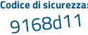 Il Codice di sicurezza è Z37cc63 il tutto attaccato senza spazi