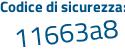 Il Codice di sicurezza è 6 poi 128474 il tutto attaccato senza spazi