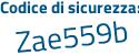 Il Codice di sicurezza è fcde79b il tutto attaccato senza spazi