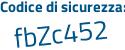Il Codice di sicurezza è bd segue 469ad il tutto attaccato senza spazi