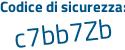Il Codice di sicurezza è 8698 poi 97c il tutto attaccato senza spazi